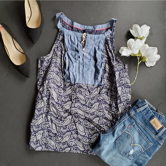 Tommy Hilfiger Paisley Tank Blouse - Picture 1 of 8